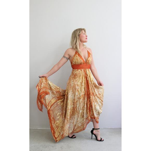 Deadstock Vintage Y2K Nicole Miller Silk Fairy Dress Women's XXS Extra Small XS - Picture 3 of 11